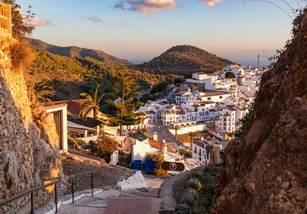 Panoramic View Of Frigiliana Spain